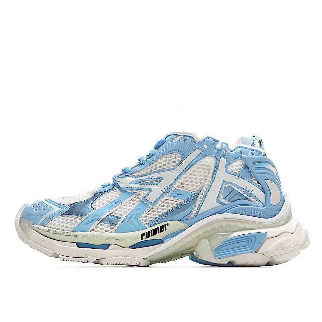 Balenciaga Runner In Light BlueOff-white Shoes Sneakers SNK417549823