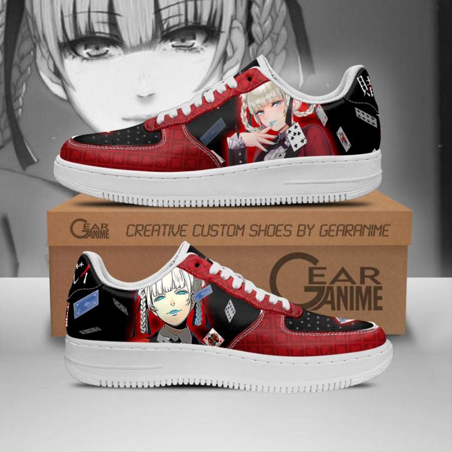 Kirari Momobami Air Force Sneakers Kakegurui Anime Shoes PT10