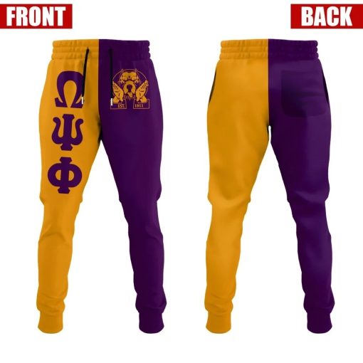 Omega Psi Phi Fra Color – Black Greek – New Style For Men 3D Jogger Sweatpant