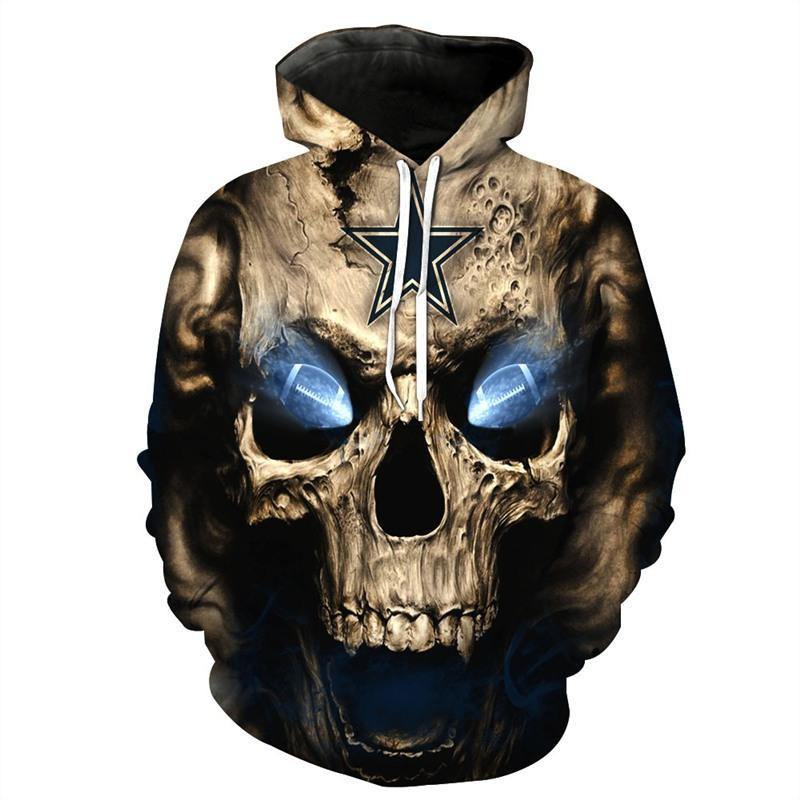Mens'S Halloween Horror Hoodies Skull Pattern 3D Graphic Printed Sweatshirts Donuink Store