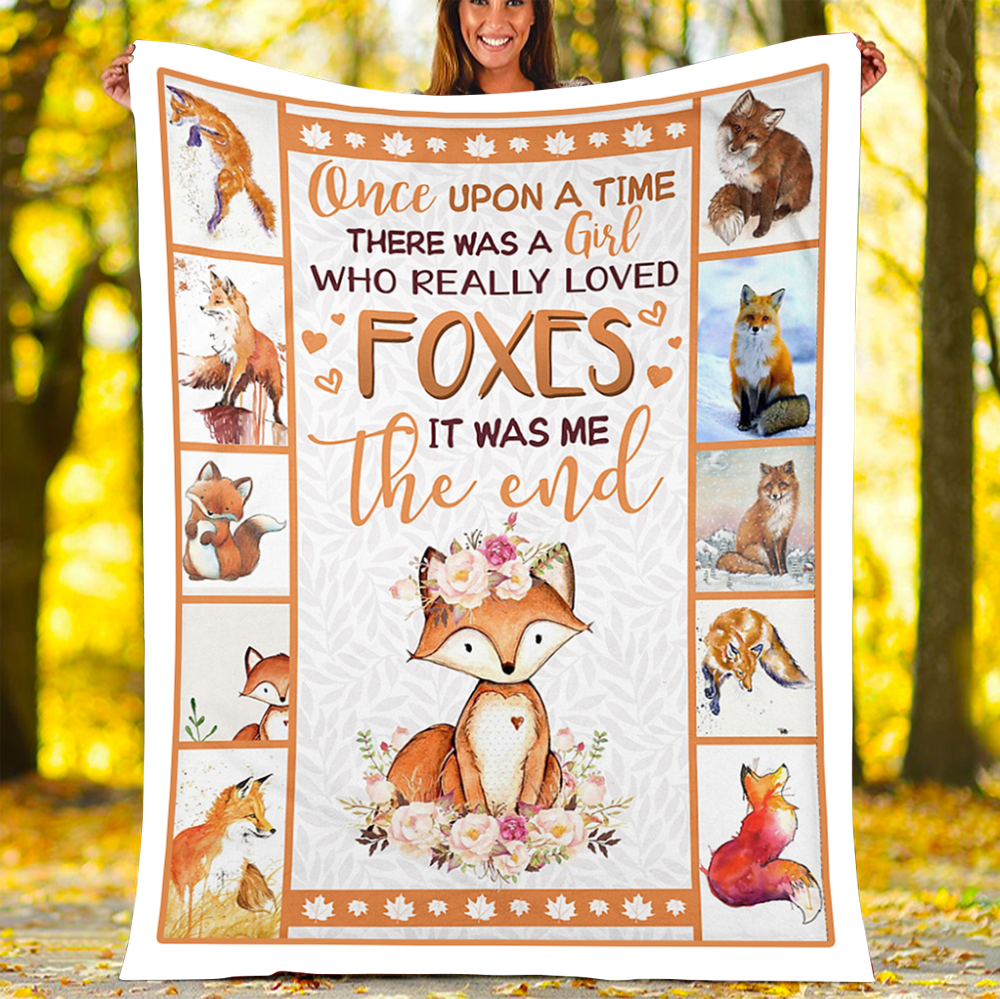 Who Really Love Fox, Fox Gift Fleece Blanket