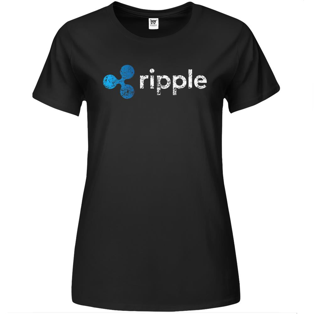 Ripple Logo Crypto Xrp Coin T-Shirt Cryptocurrencies Premium Womens T Shirts