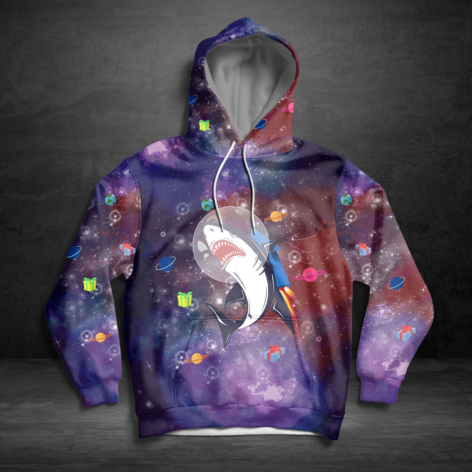 Shark Galaxy TY0912 – All Over Print Unisex Hoodie