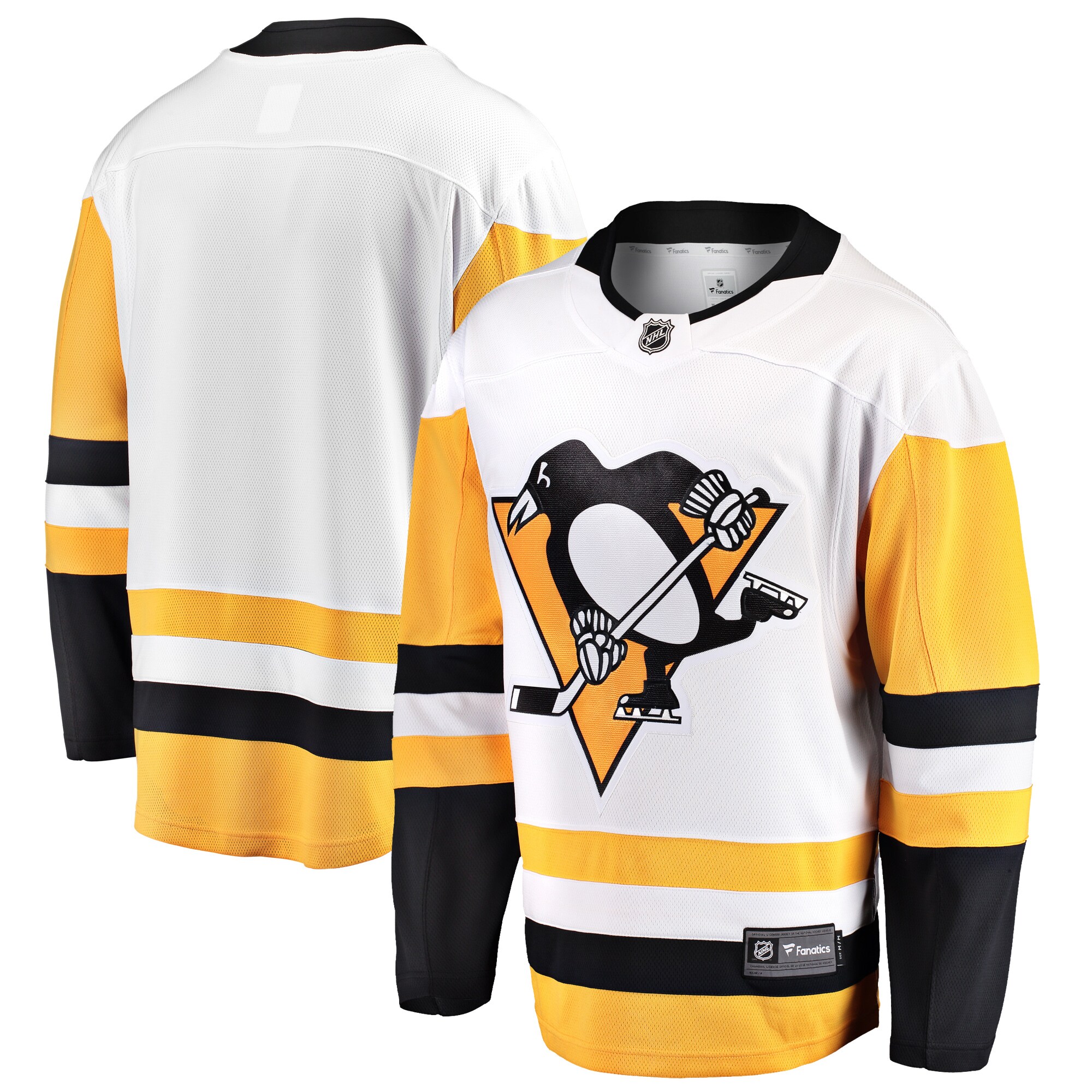 Men's Pittsburgh Penguins White Breakaway Away Jersey