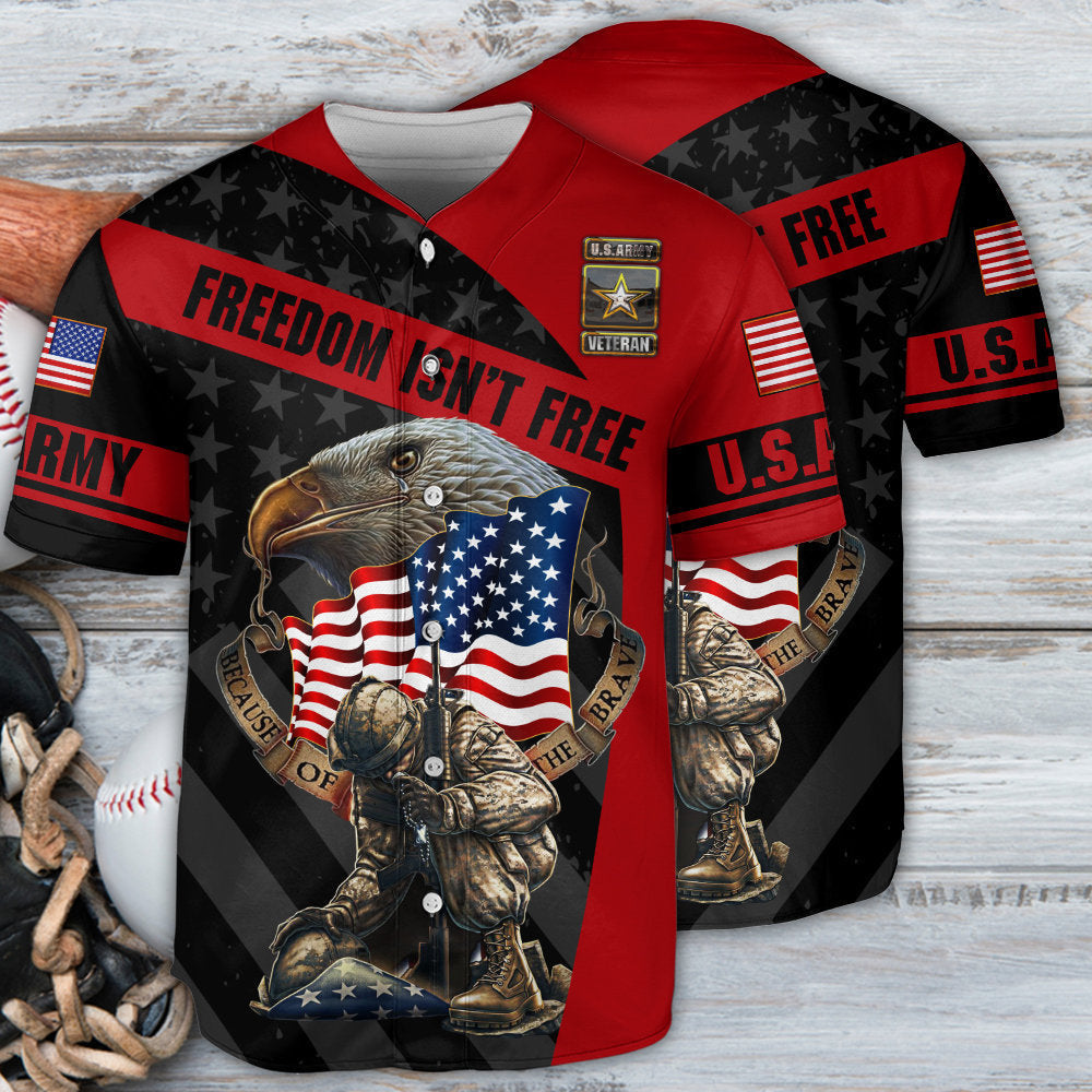 Veteran Freedom Isn’T Free Never Forget Memory With Eagle Baseball Jersey