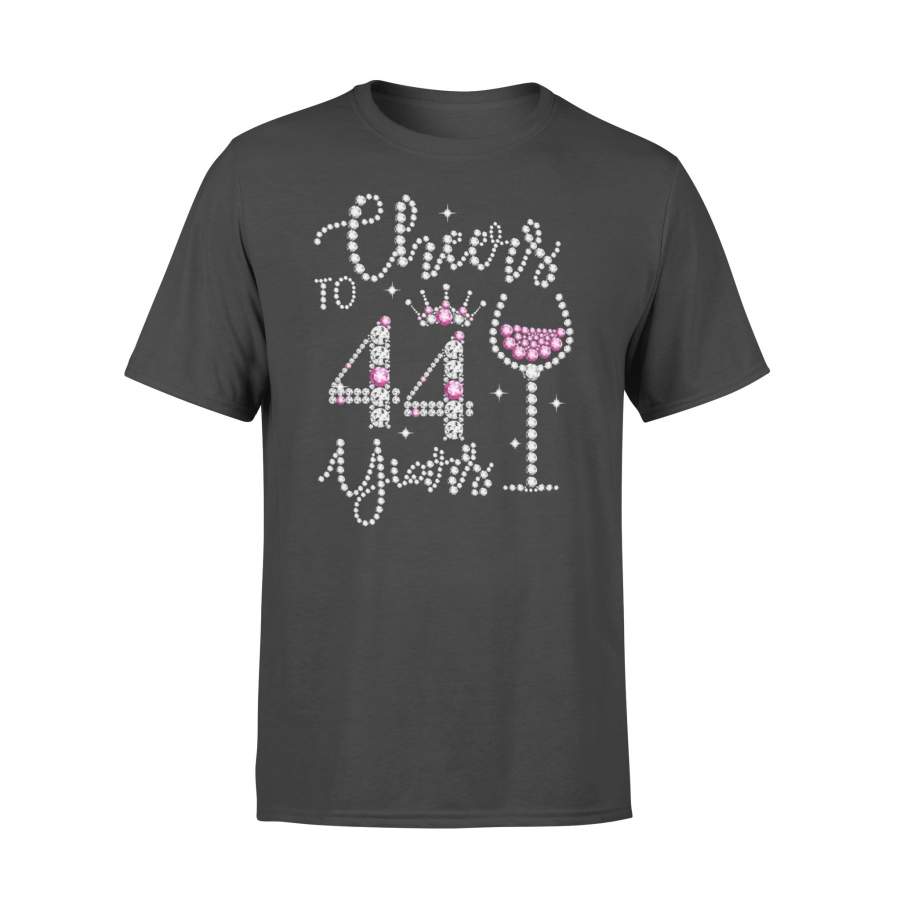 Queen Wine Cheers To 44 Years T-shirt