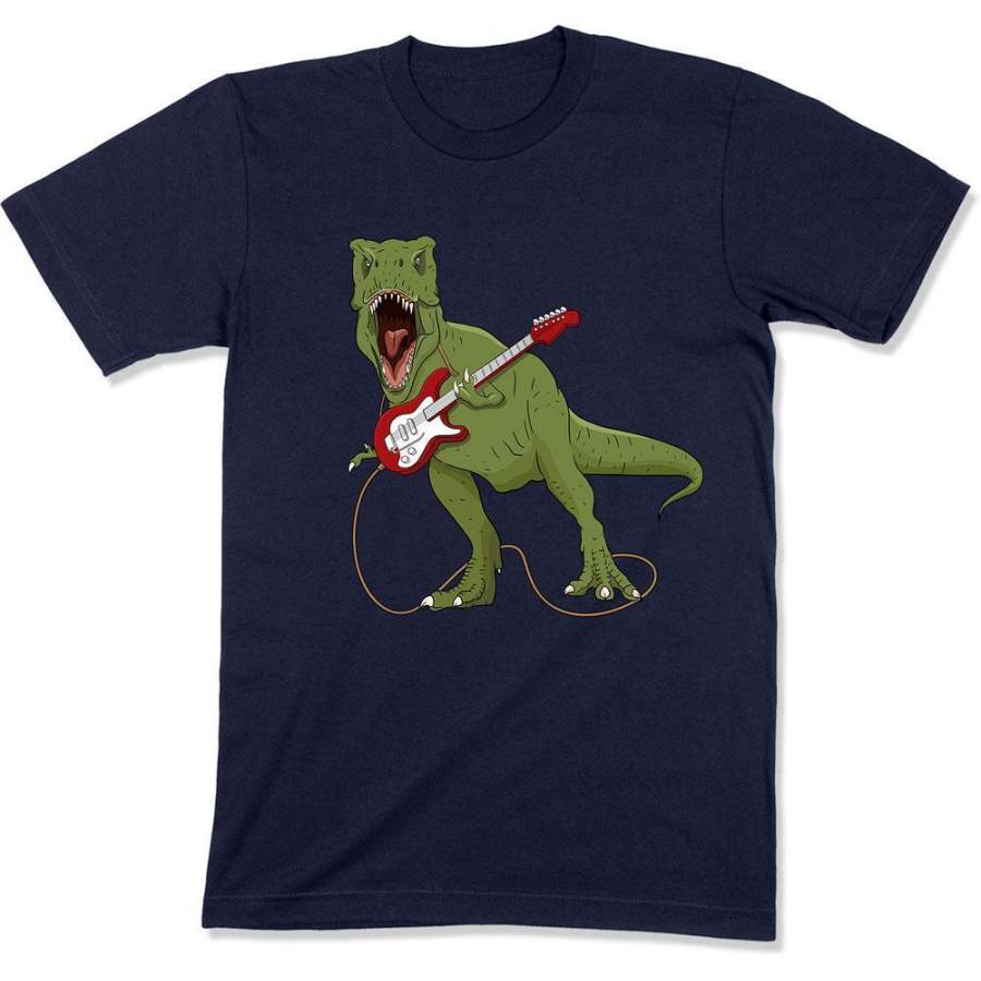 T-Rex Rocking Out Funny Guitar Player – T Shirt