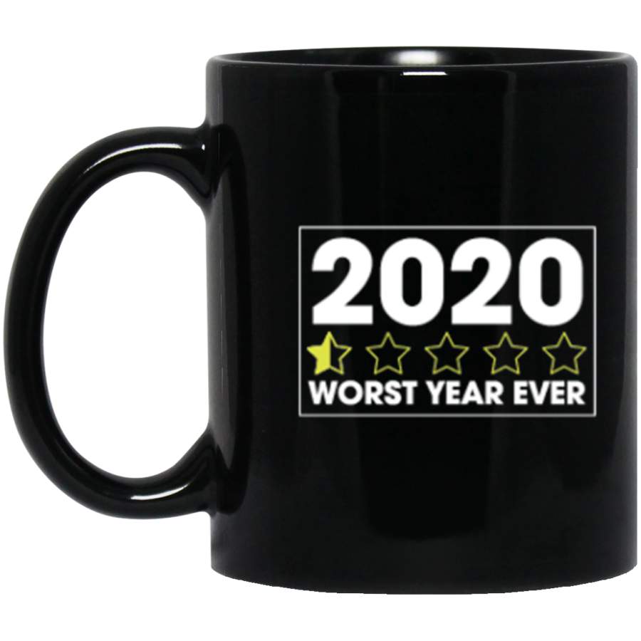 2020 worst year ever Black Mugs