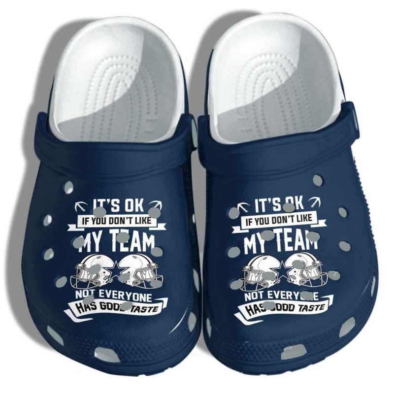 Cowboys Fan Football Crocband Clog Shoes