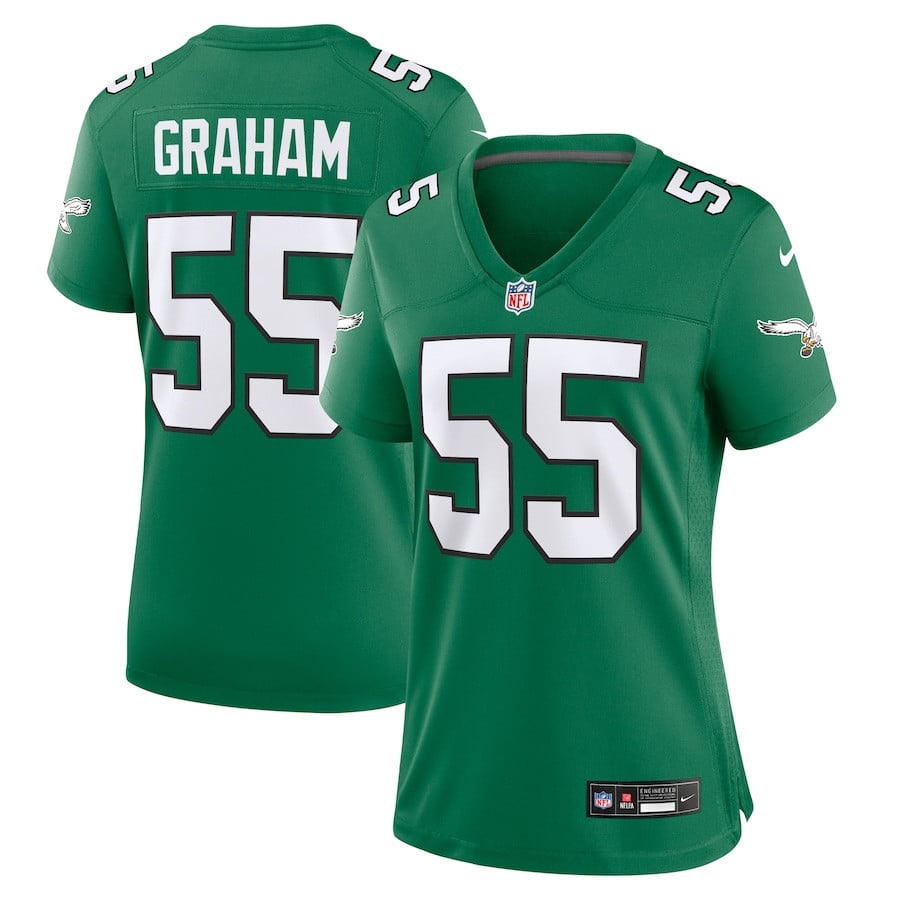 Brandon Graham 55 Philadelphia Eagles Women Alternate Game Jersey ...