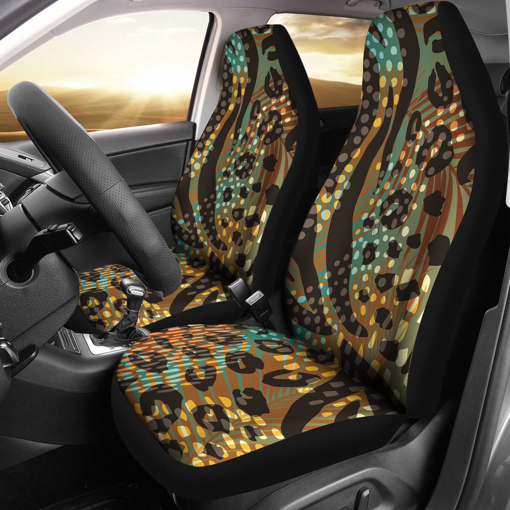 Abstract Leopard Car Seat Covers