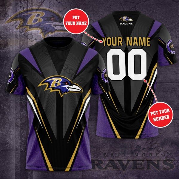 Baltimore Ravens Full Printing Shirt Baltimore Ravens All