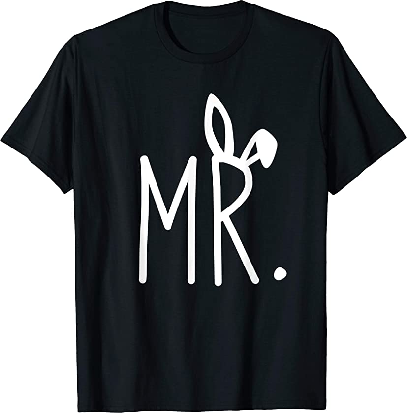 Mens Mr Easter Bunny T Shirt Gift for Husband Boyfriend Dad Groom