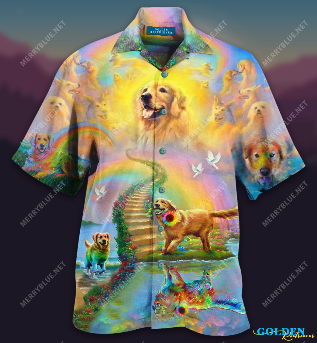 Gold At The End Of A Rainbow Unisex Hawaii Shirt Ha35555