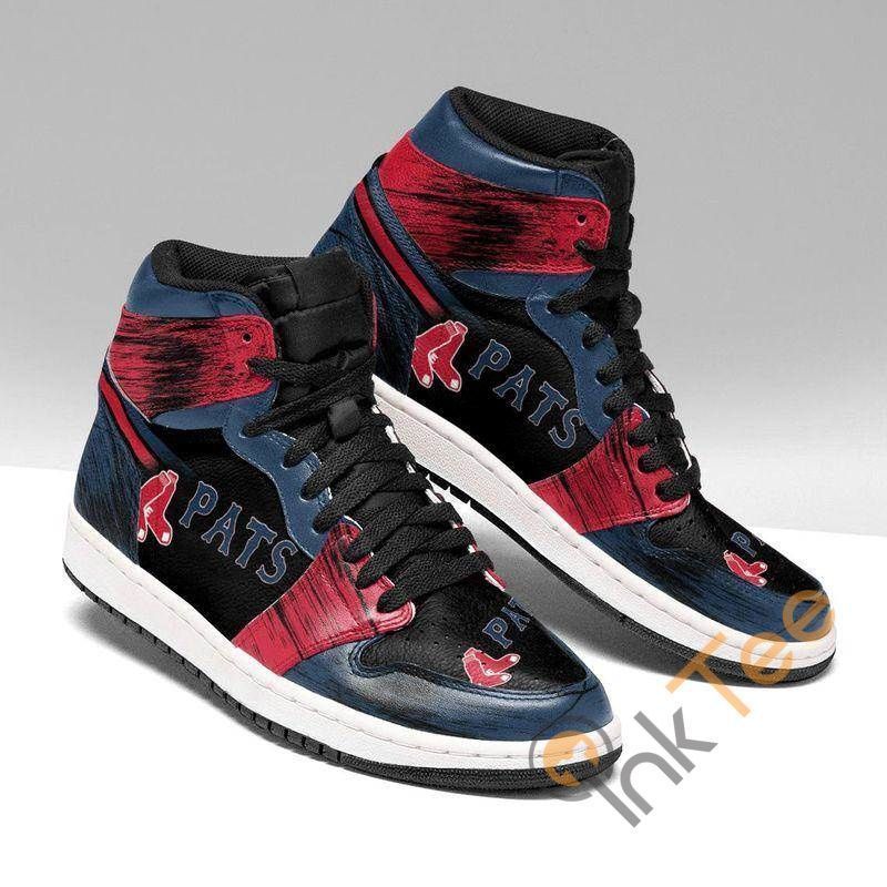 New England Patriots Boston Red Sox Custom Sneaker It2044 Air Jordan Sneaker Air Jordan High Sneakers