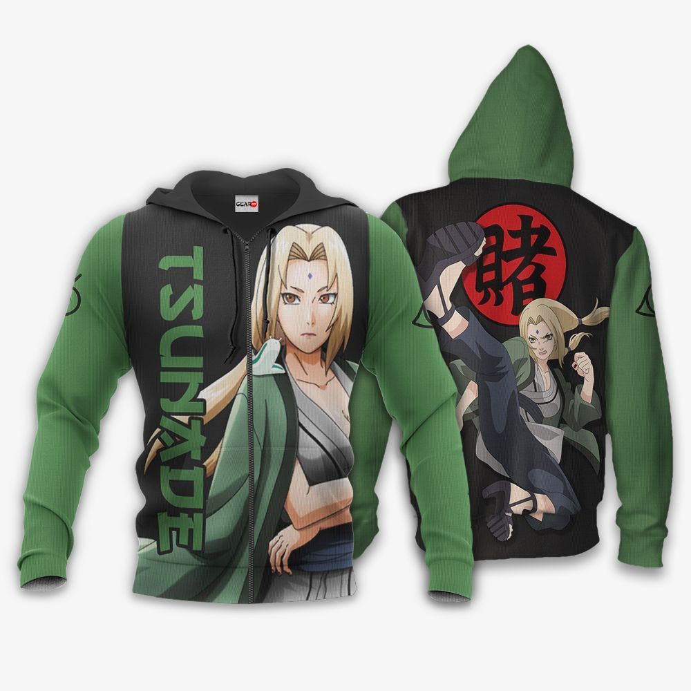 Tsunade Hoodie Shirt Naruto Anime Zip Jacket