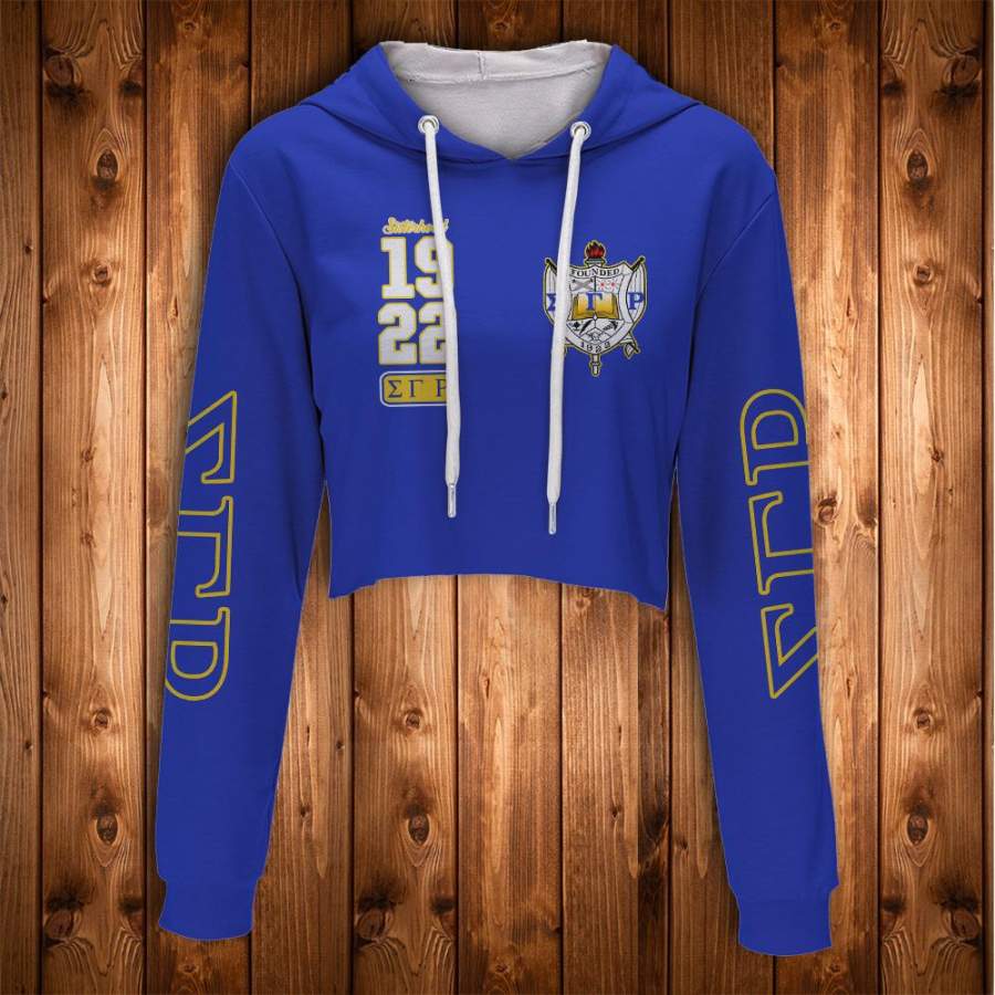 SIGMA GAMMA RHO CROP HOODIE 312020