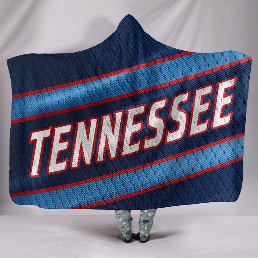 Tennessee Titans Unofficial Football Jersey Hoodie Blanket