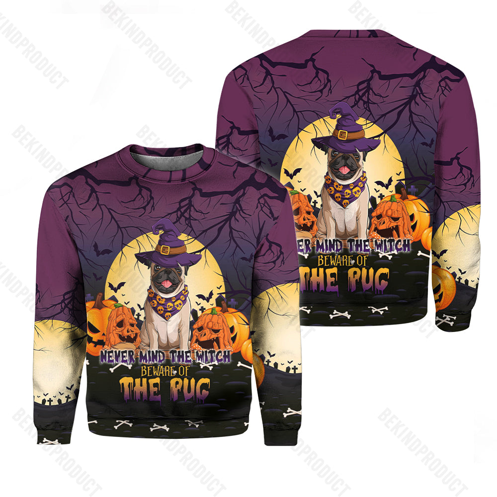 Dog Witch Love Halloween Crewneck Sweatshirt All Over Print Sweatshirt For Women Sweatshirt For Men Swn1236