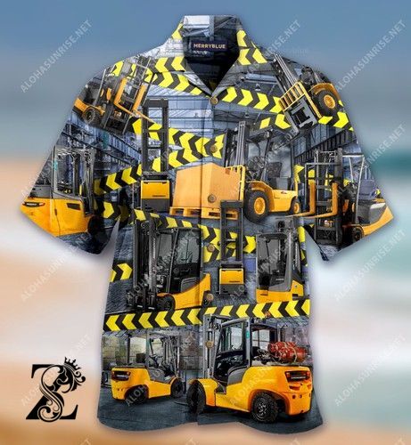 Be Careful! Forklift Trucks Are Coming Here Unisex Hawaiian Shirt