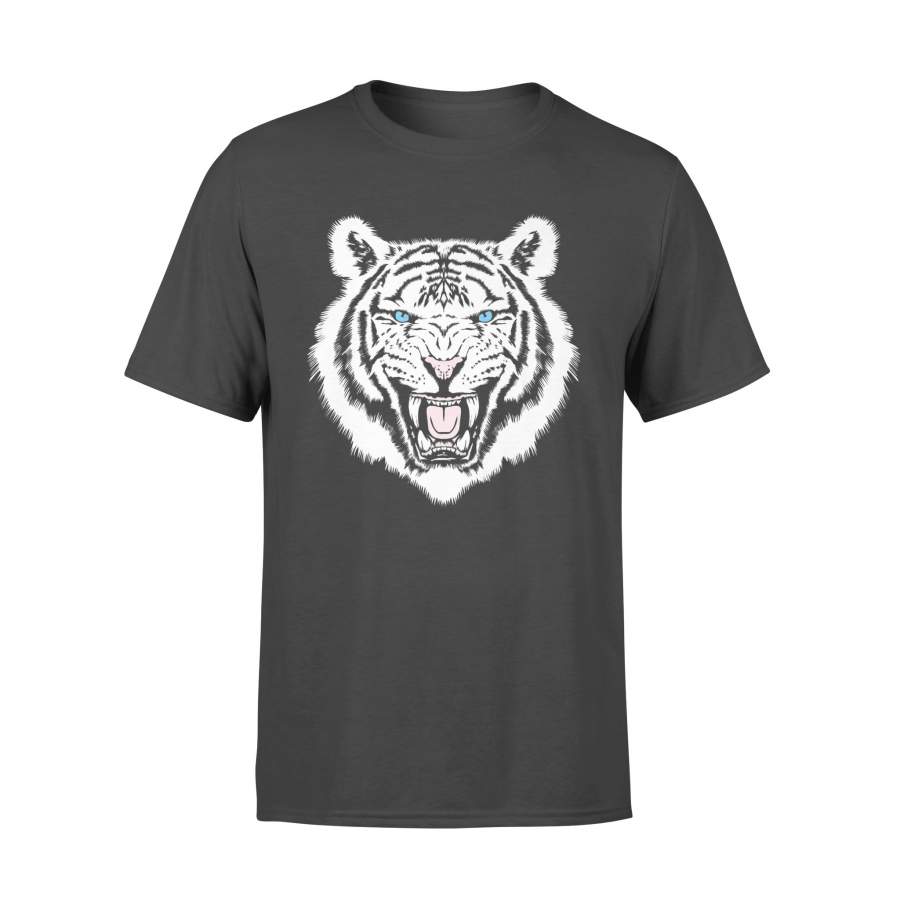 White Tiger Trendy Animal Print Easy Tiger T-Shirt – Standard T-shirt