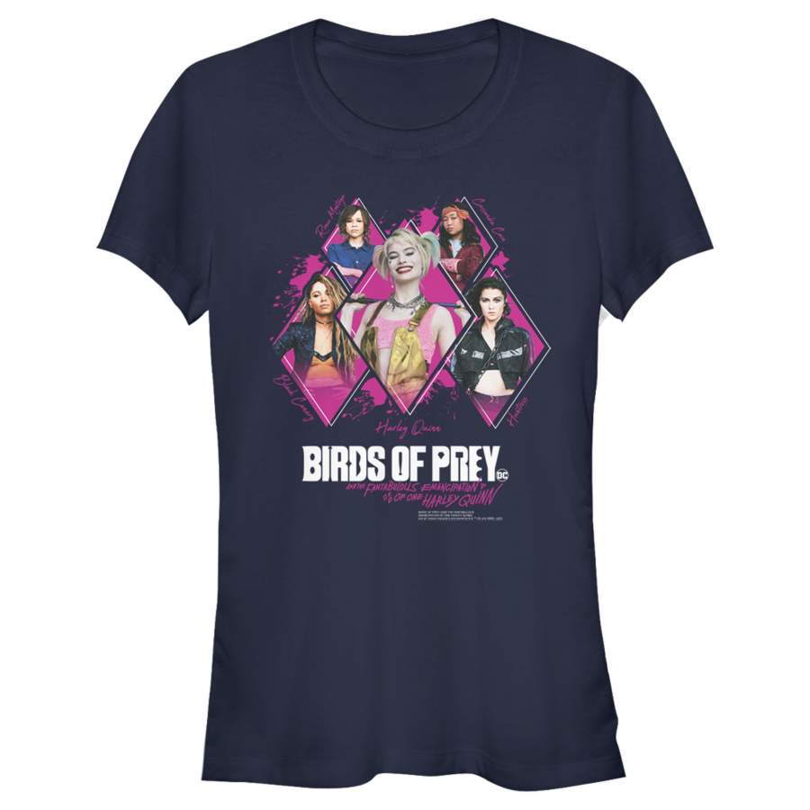 Birds of Prey Junior’s Harley’s Diamond Squad  T Shirt