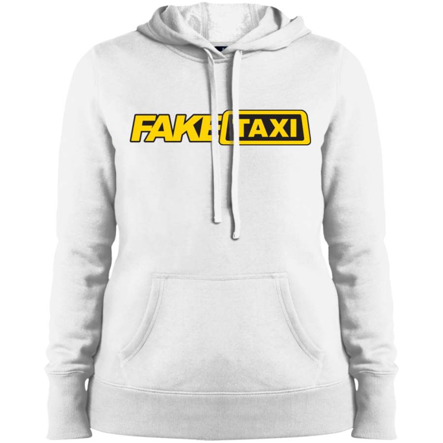 AGR Fake Taxi Logo Ladies’ Pullover Hooded Sweatshirt