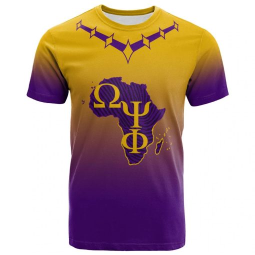 Omega Psi Phi T-Shirt – Custom Fraternity African Map T-Shirt