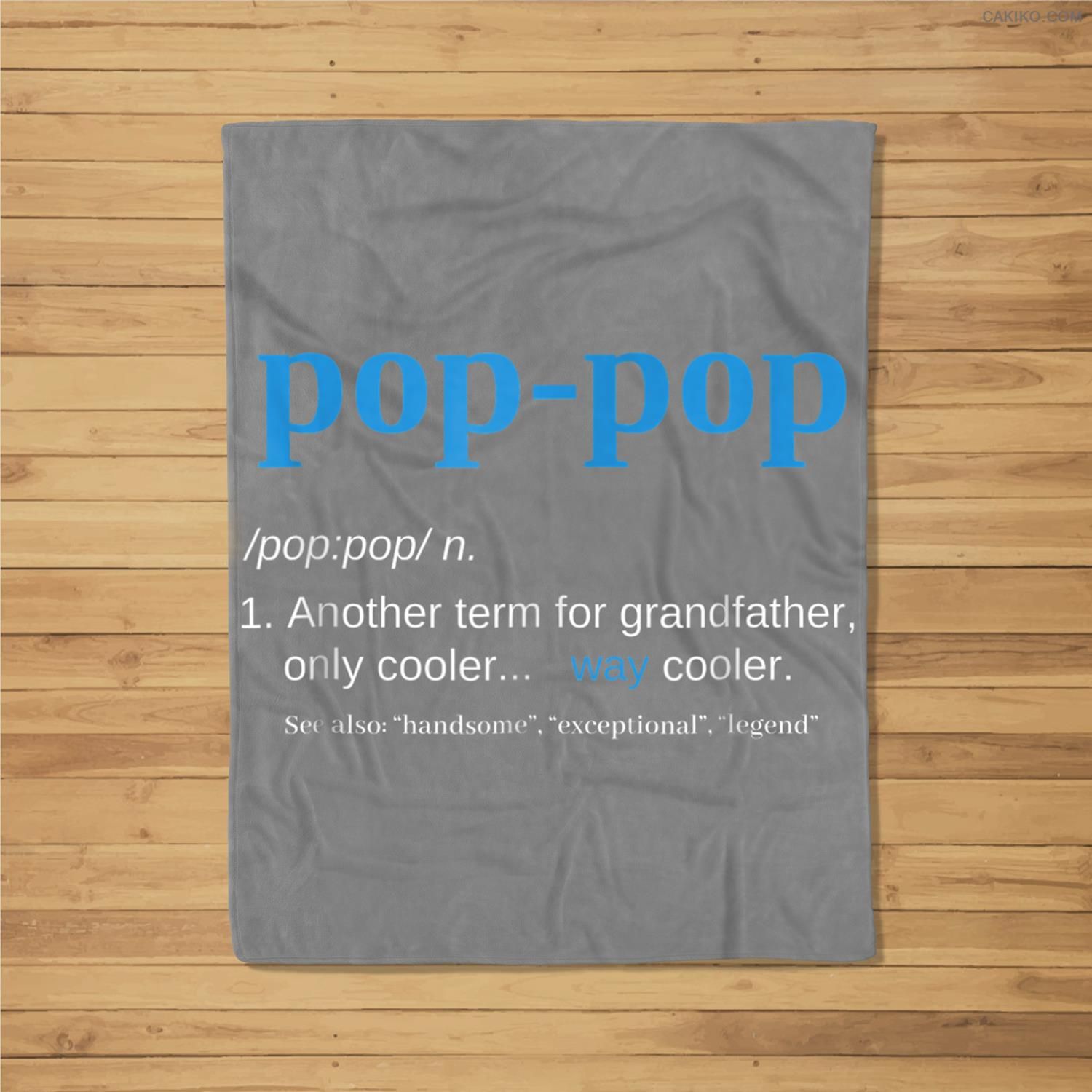 Pop Pop Gifts Grandpa Fathers Day Pop-Pop Fleece Blanket
