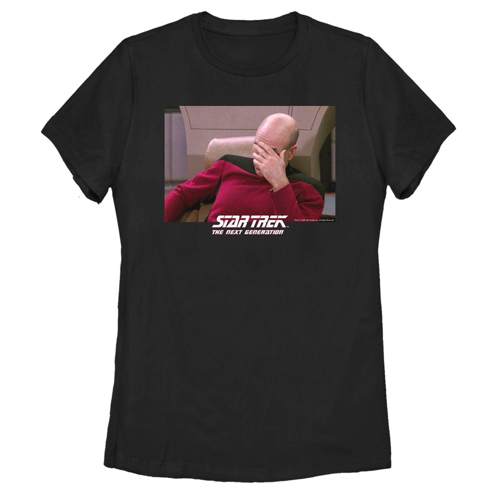 Women’S Star Trek: The Next Generation Captain Picard Palm To Face Meme T-Shirt