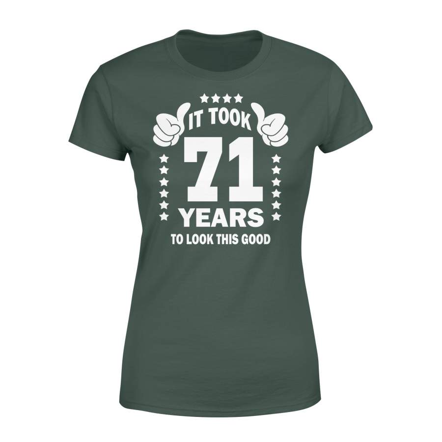 71 Year Old Birthday Funny Age 71 Women's T-shirt - Librablue