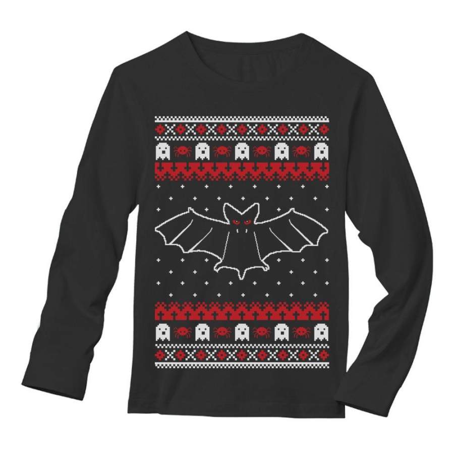 Bats Ugly Christmas Sweater Long Sleeve T-Shirt