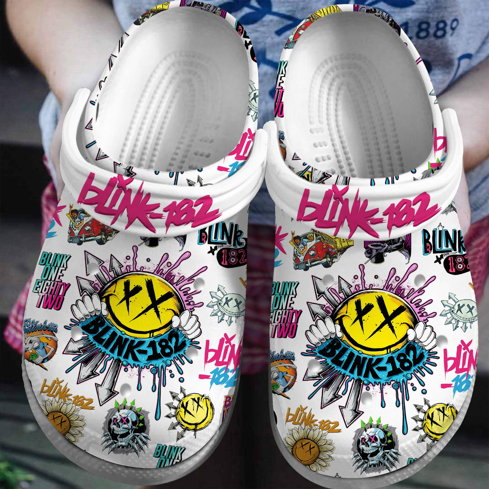 Blink-182 Music Crocs Crocband Clogs Shoes Comfortable For Men Women and Kids