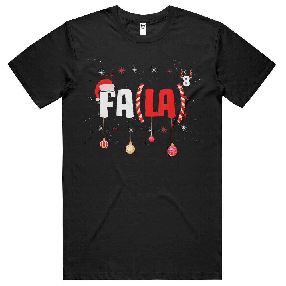 Funny Christmas Math Teacher Fa La8 Equations Fa La La La T Shirts