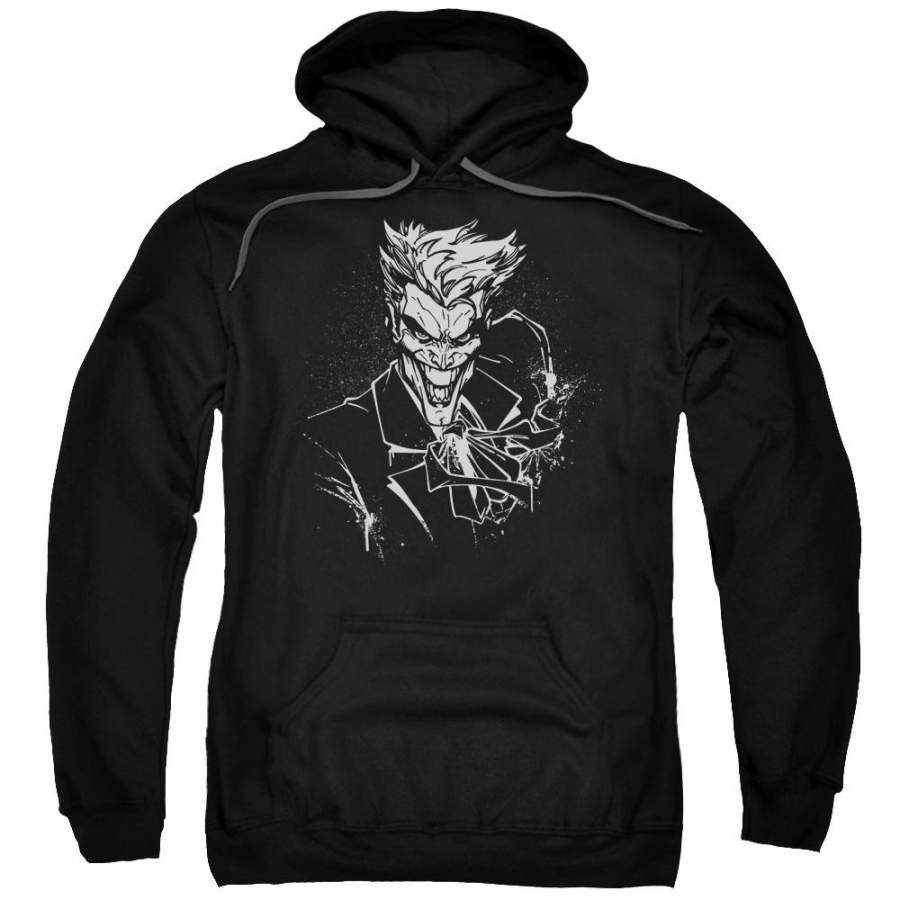 Batman – Joker'S Splatter Smile Adult Pull Over Hoodie