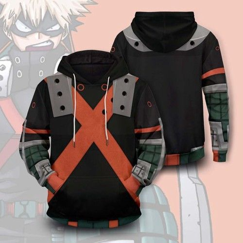 Katsuki Bakugo 3D Hoodie Sweatshirt