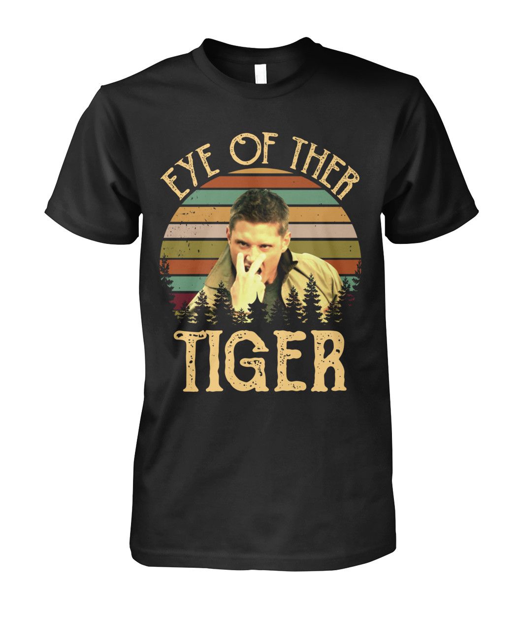 Eye Of The Tiger Dean Winchester Supernatural Fans Funny Vintage Shirts