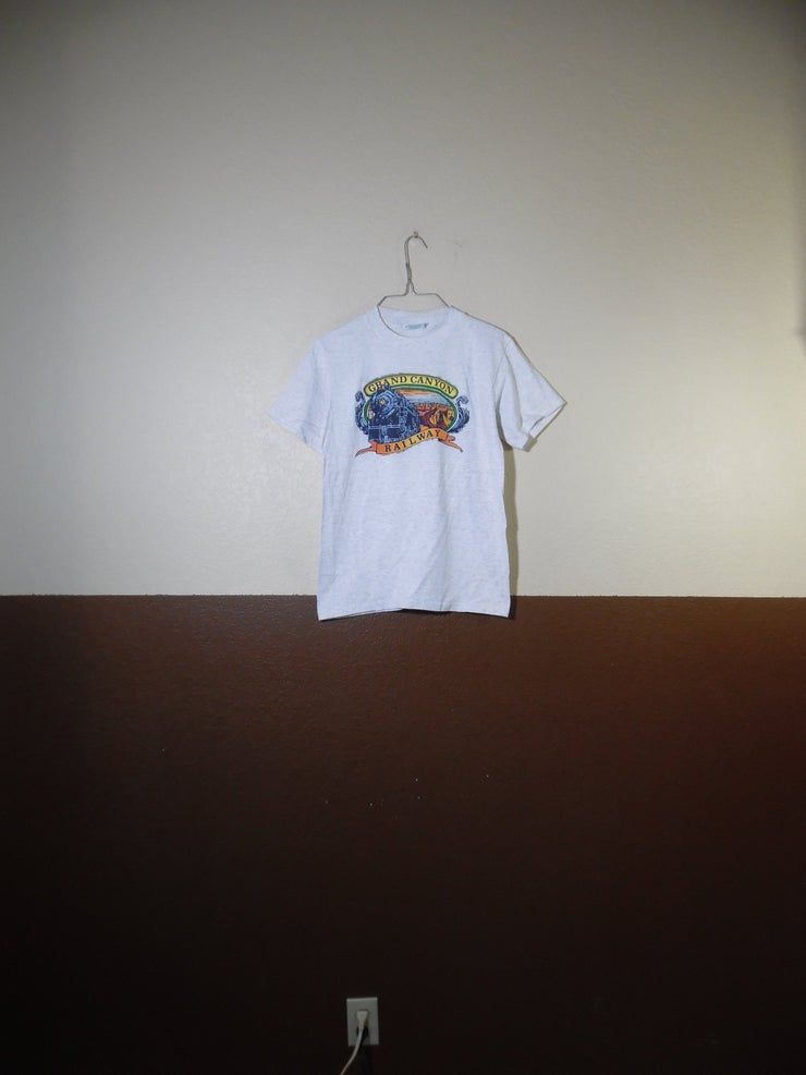 Vtg Grand Canyon Railway Destination Souvenir Train Shirt