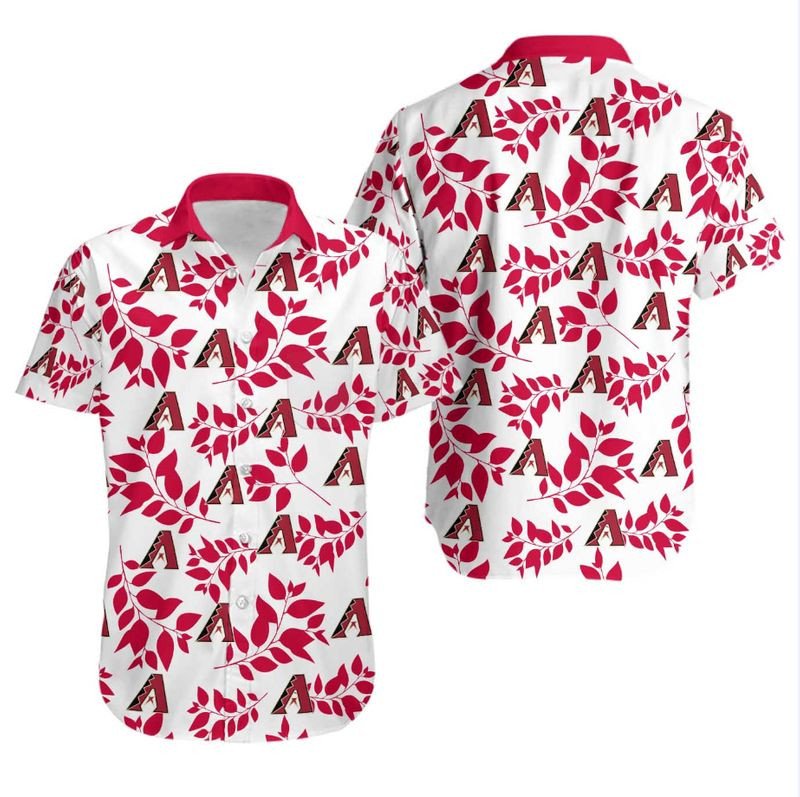 Topsportee Arizona Diamondbacks Leaves Hawaiian Shirt And Shorts Summer Collection Size S-5Xl Nla004033