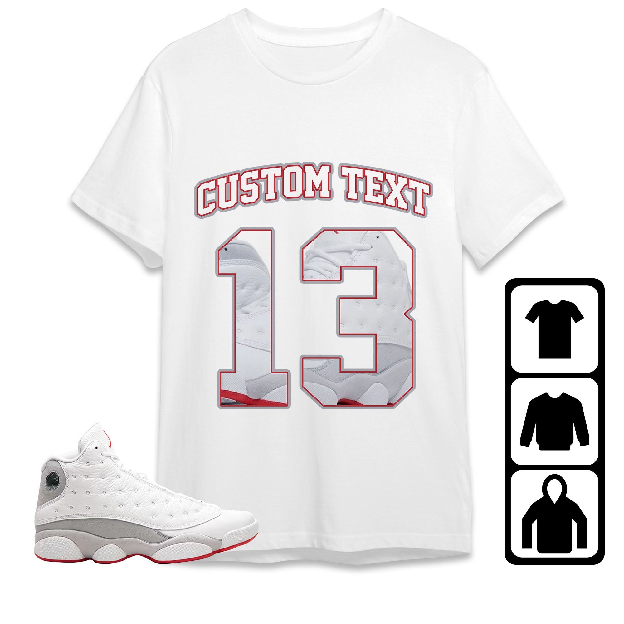 Number 13 CM13 Custom Text Unisex Sh …