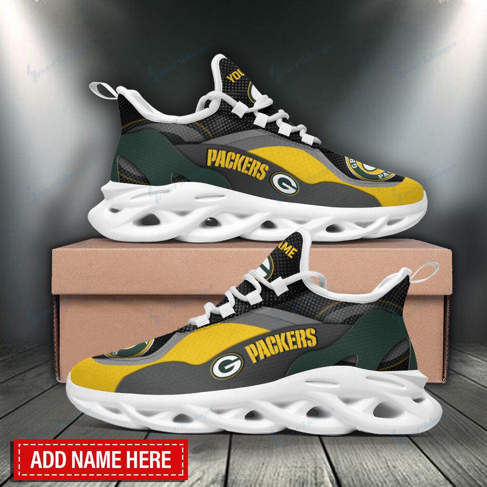 Green Bay Packers Personalized Yezy Running Sneakers Bb870