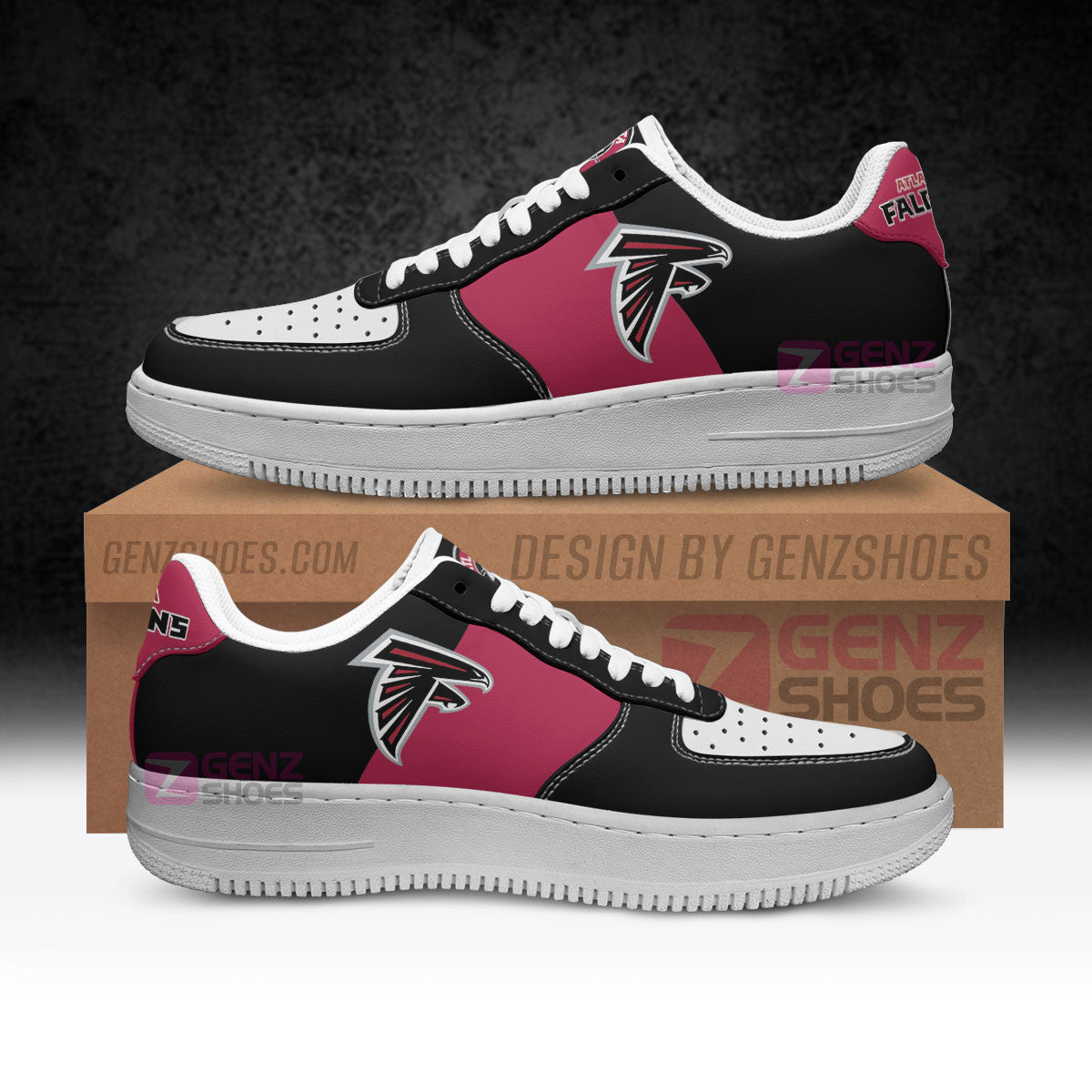 Atlanta Falcons Air Sneakers Nfl Sports Shoes