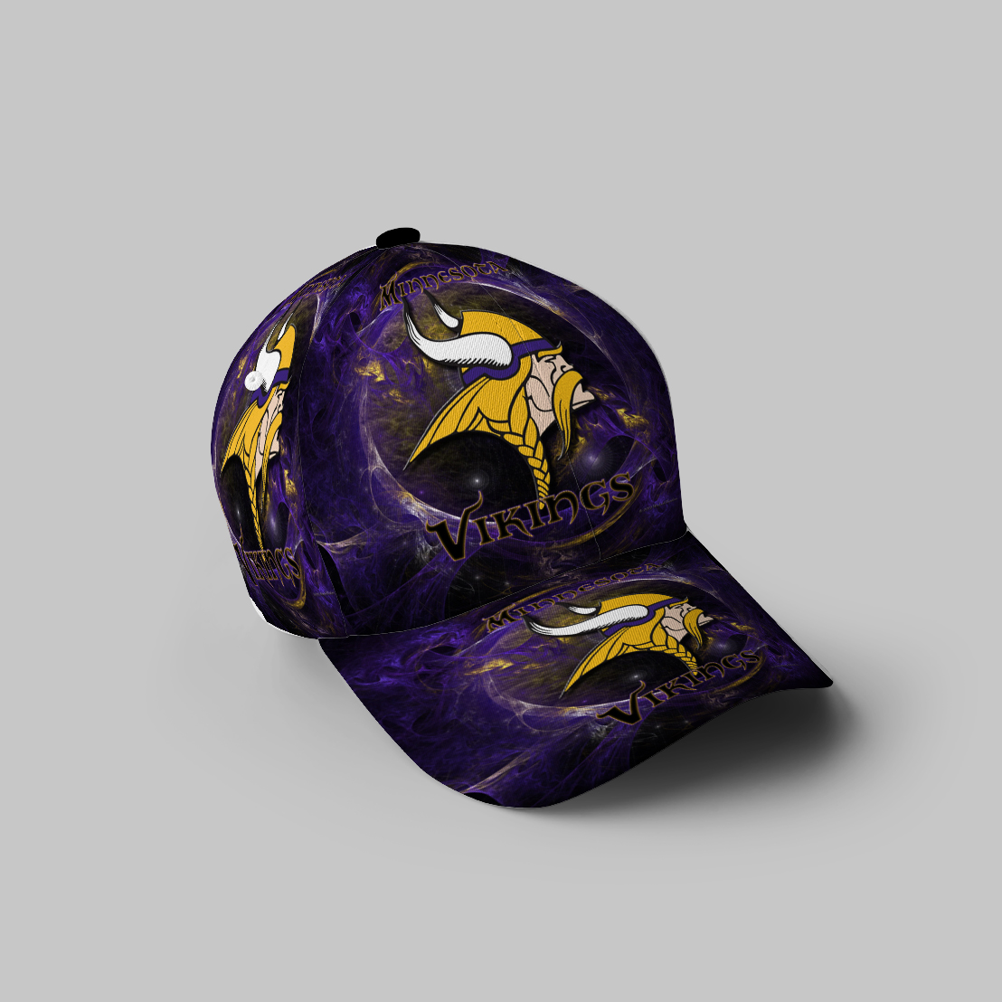 Minnesota Vikings Emblem Magic 3D Printing Baseball Cap Classic Hat