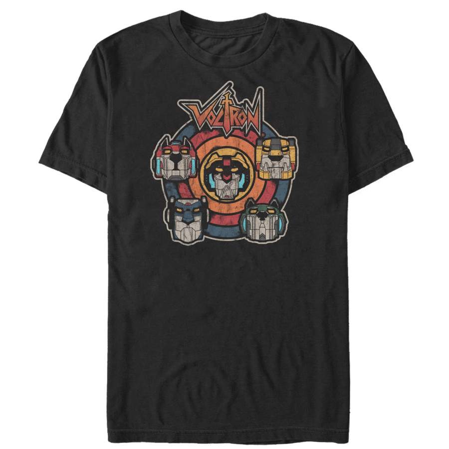 Voltron: Defender of the Universe Men’s Retro Lion Target  T Shirt