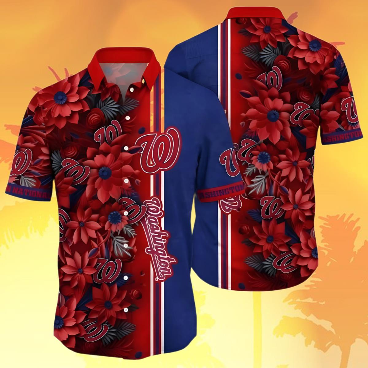 Washington Nationals Hawaiian Shirt Night Oceanfront