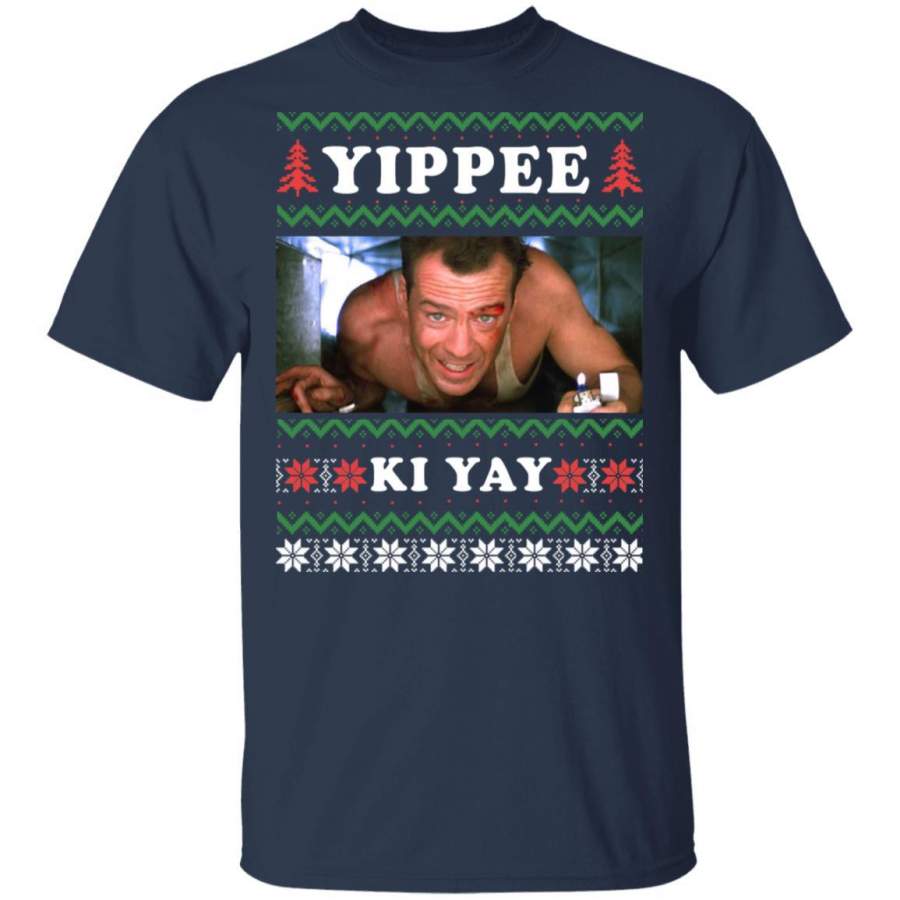 Die Hard Yippee Ki Yay Christmas Ugly Sweater TEENIDI Store