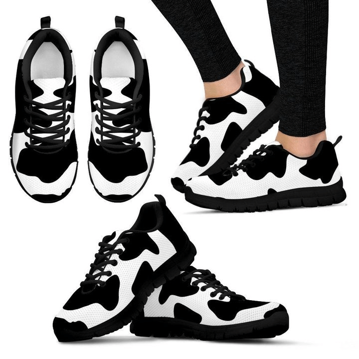 Cow Pattern Shoes Running Shoes Sneakers Pn206020Sa