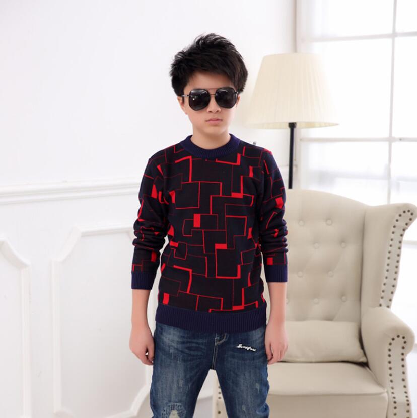 sweaters boy winter warm jacket Pullovers plush inside Knitted sweaters Loose jacket 3-13T children velvet sweaters boys knitted alx