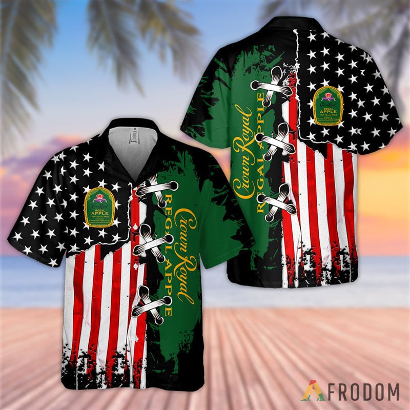 Usa Flag Crown Royal Hawaii Shirts For Men And Women Ha28461