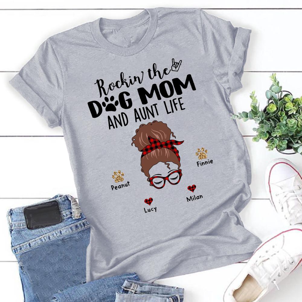 Apayprint – Rockin The Dog Mom Life | Personalized T-Shirt